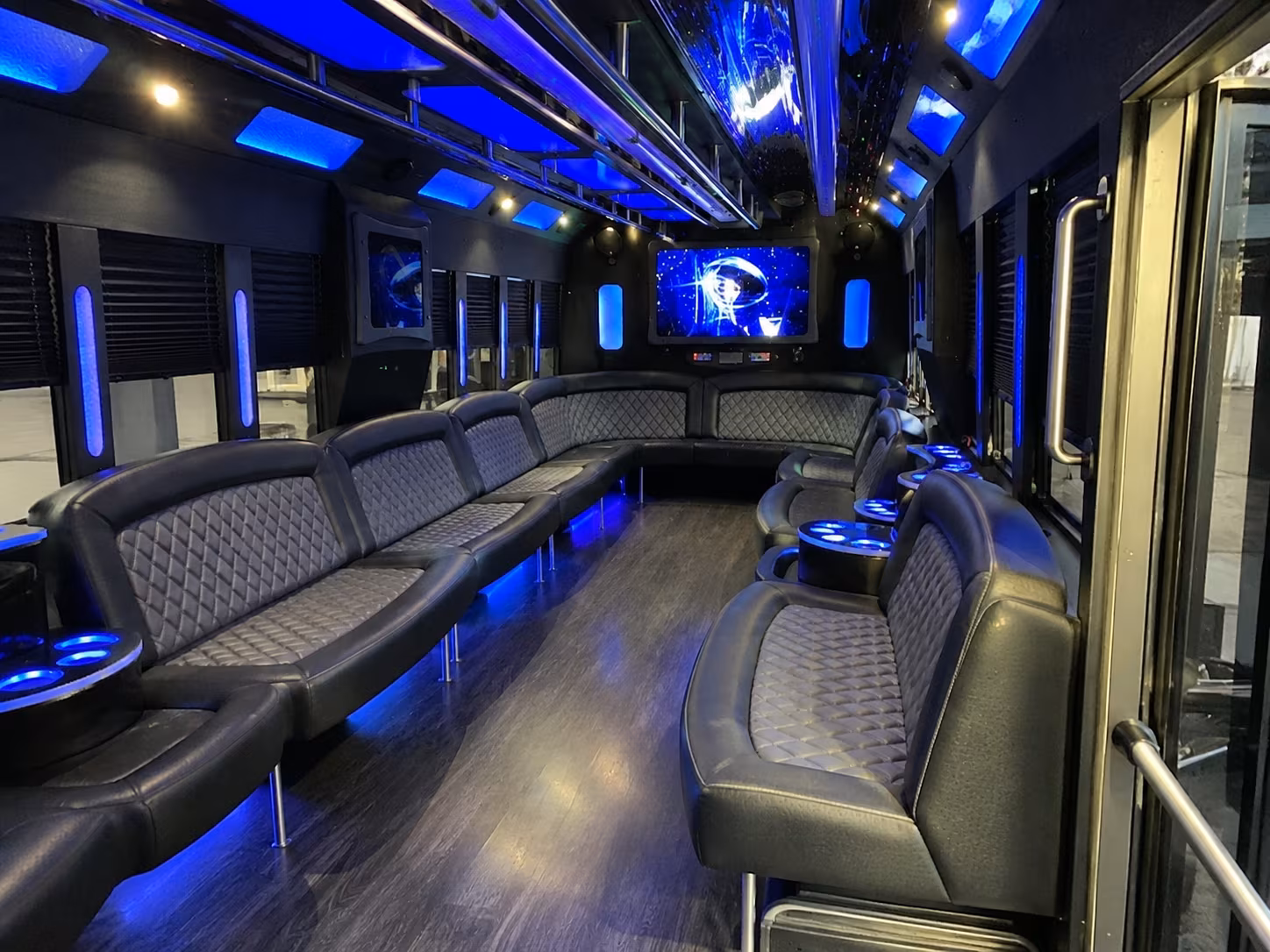 minneapolis 28 passenger party bus interior