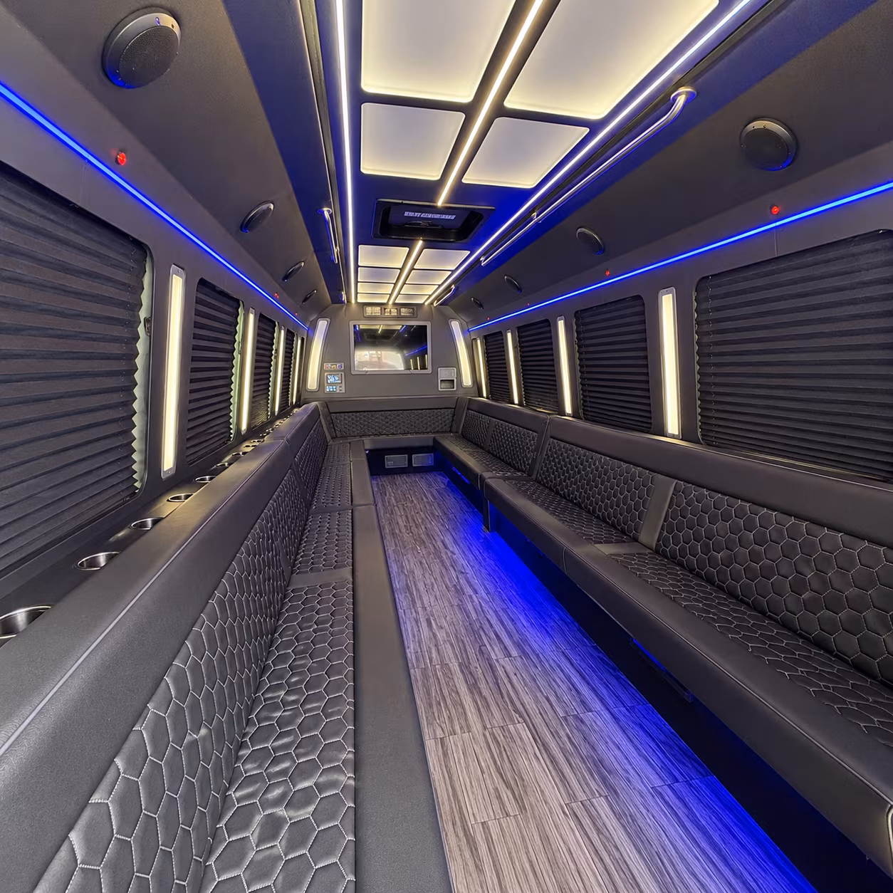 minneapolis 30 passenger party bus interior