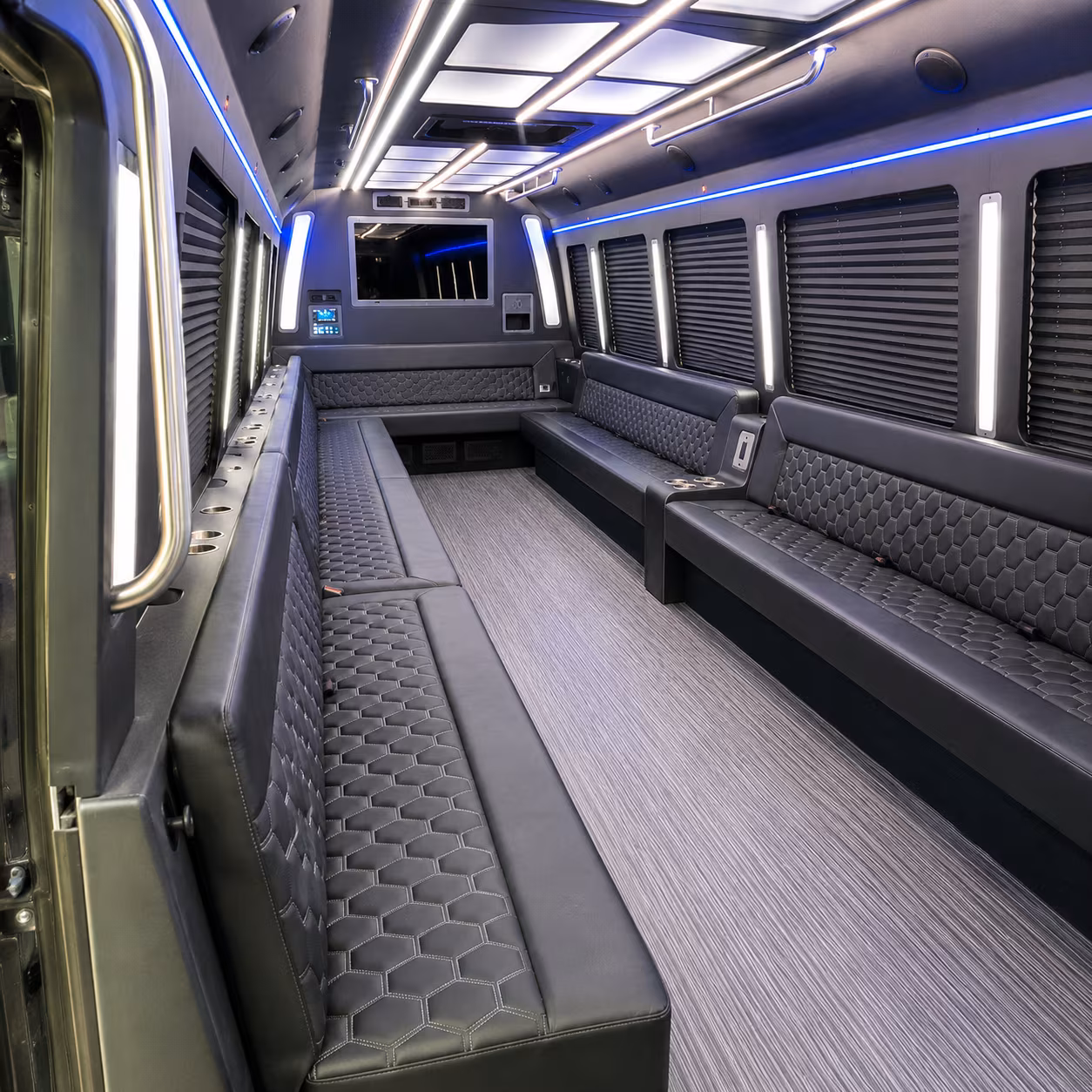 minneapolis 40 passenger party bus interior