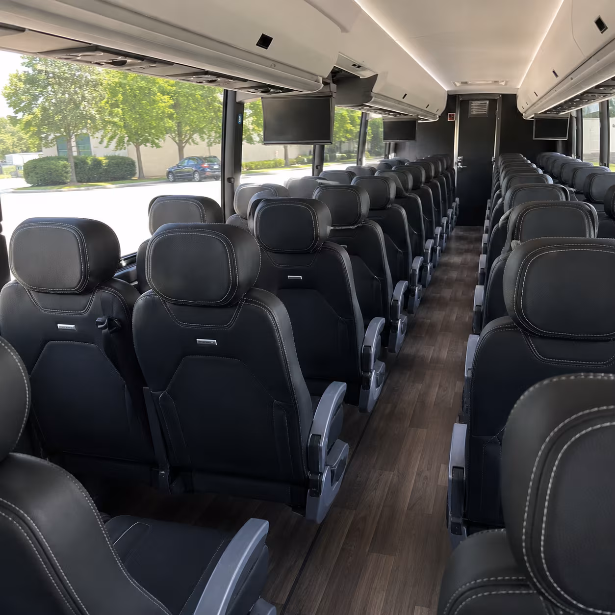 minneapolis 56 passenger charter bus interior