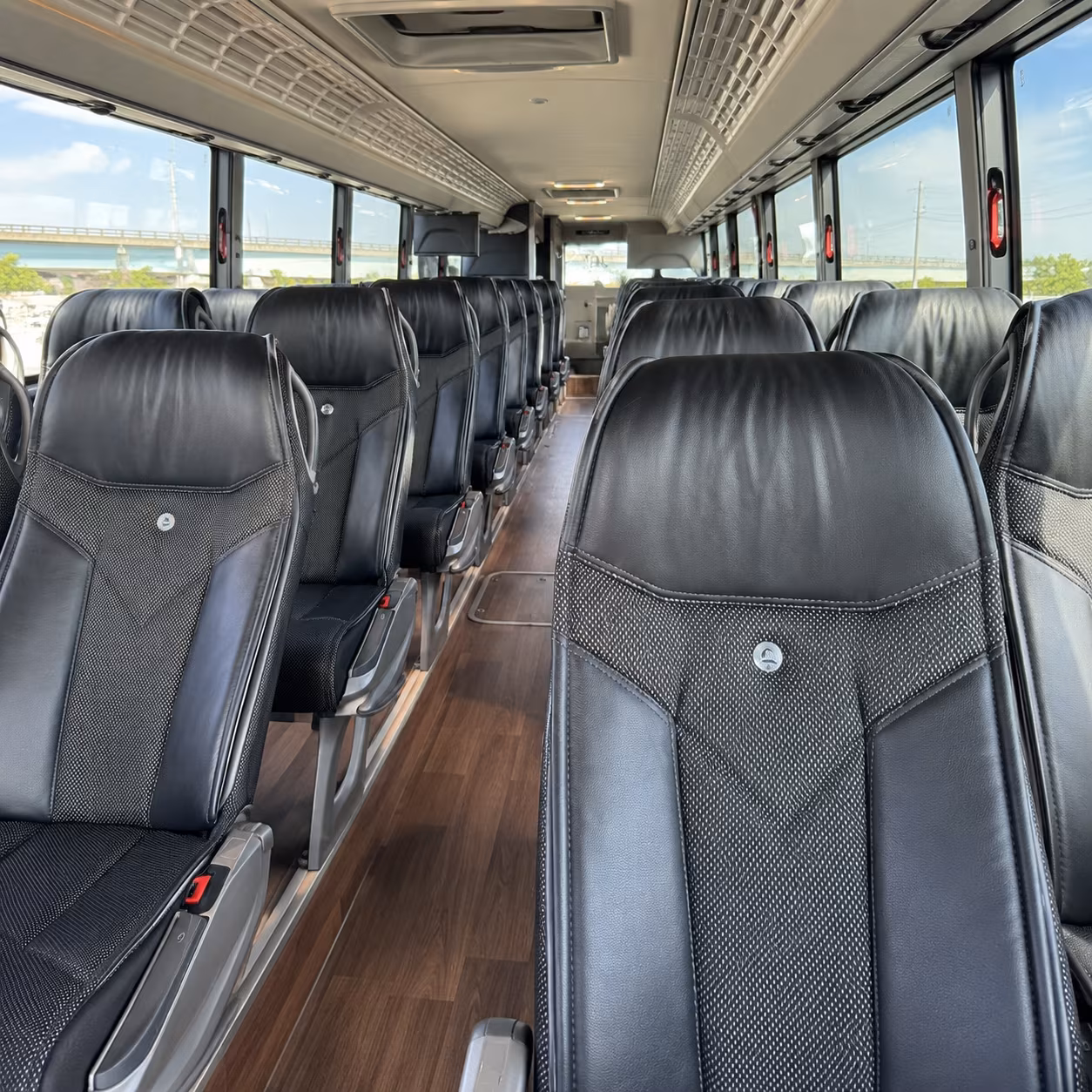 minneapolis charter bus inside