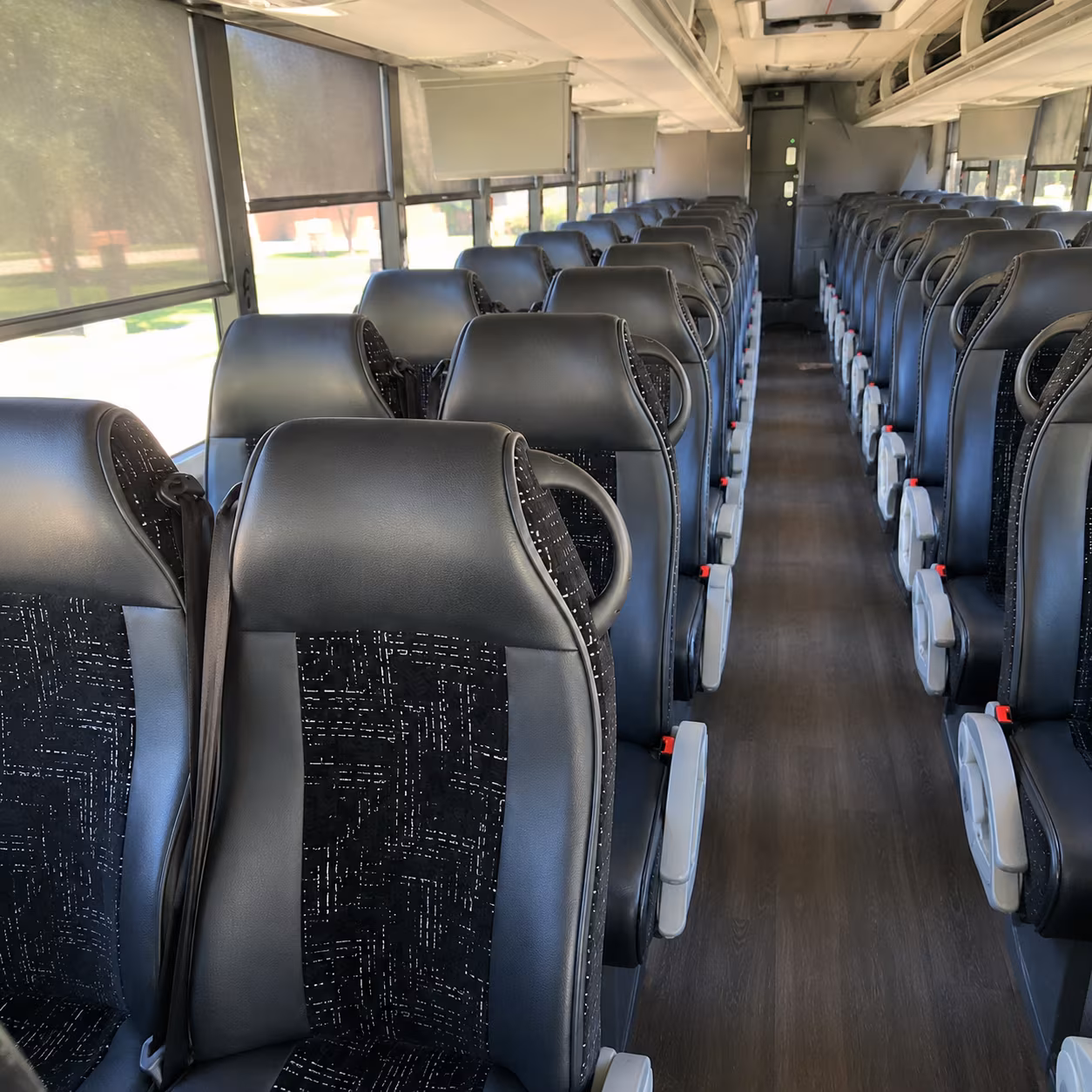 minneapolis charter bus interior